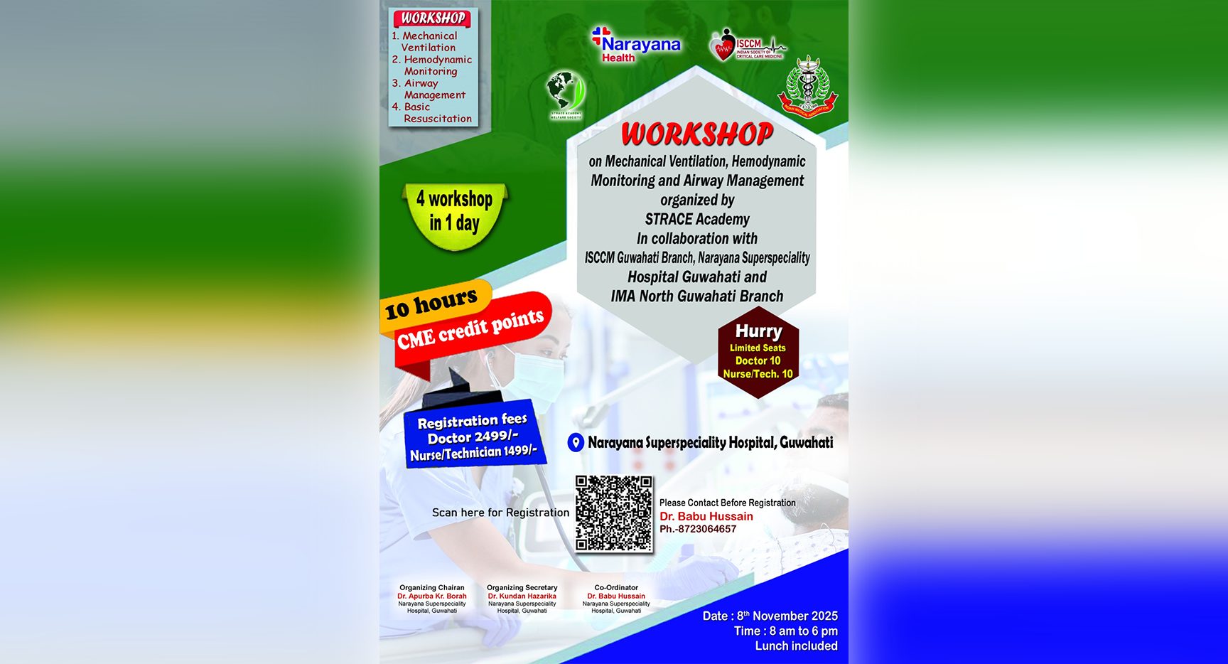 Workshop on Mechanical Ventilation, Hemodynamic Monitoring & Airway Management